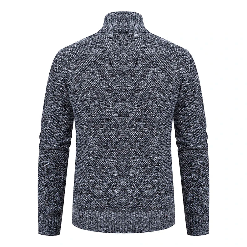 Gebreid herenvest met fleece - afbeelding 6