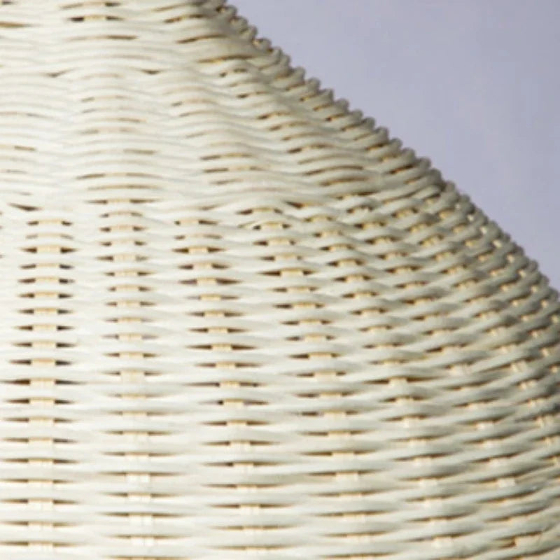 Handgeweven rotan LED hanglamp