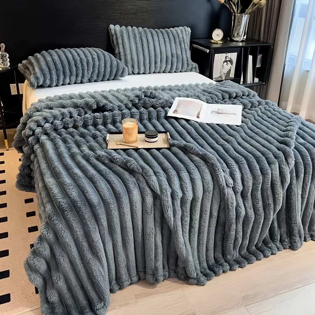 Luxe flanellen multifunctionele deken