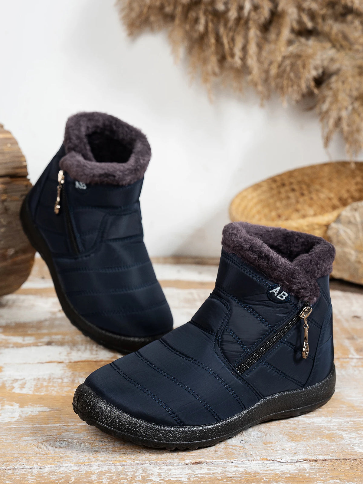 Gewatteerde snowboots met rits - afbeelding 20