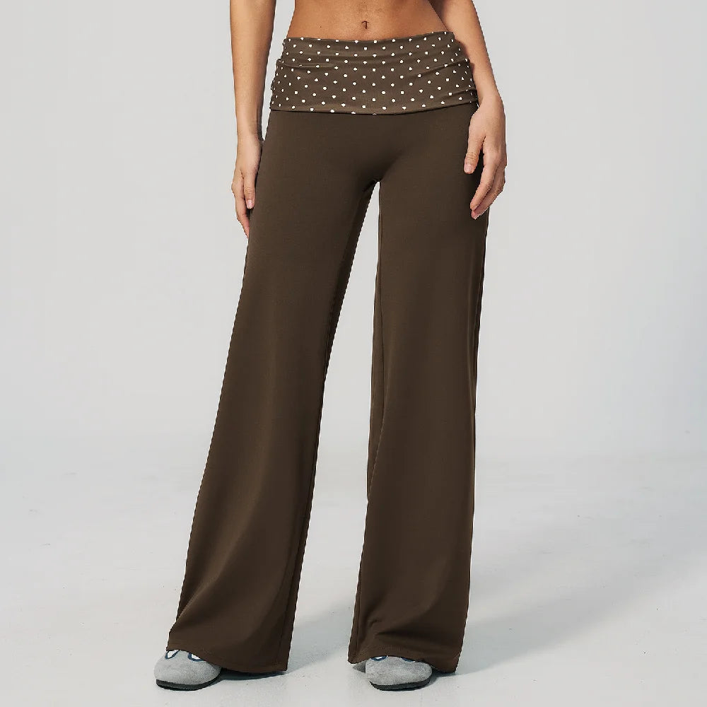 Wide leg yoga pants voor dames