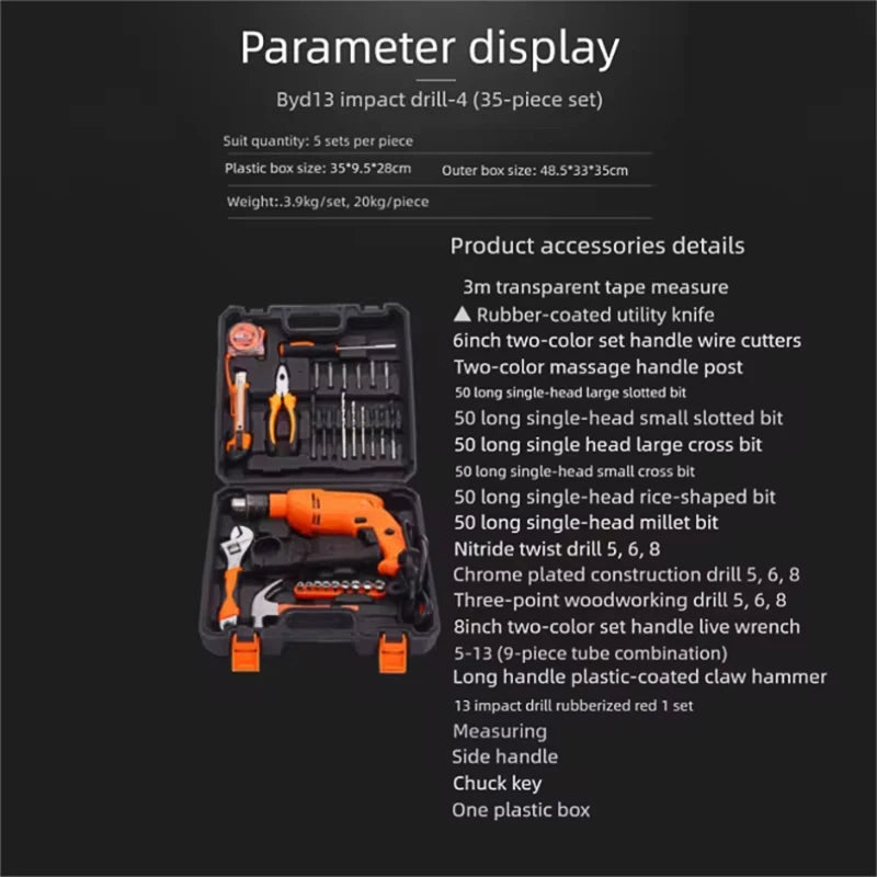 Draadloze Boormachine Set