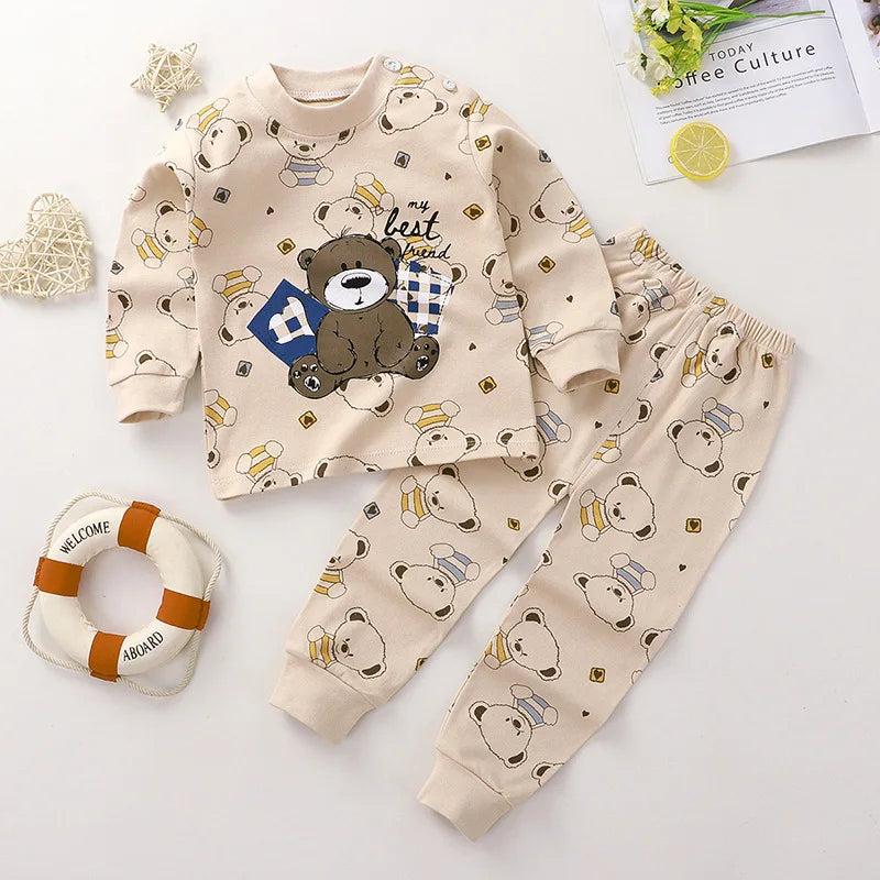 Katoenen kinderpyjama met print - afbeelding 2
