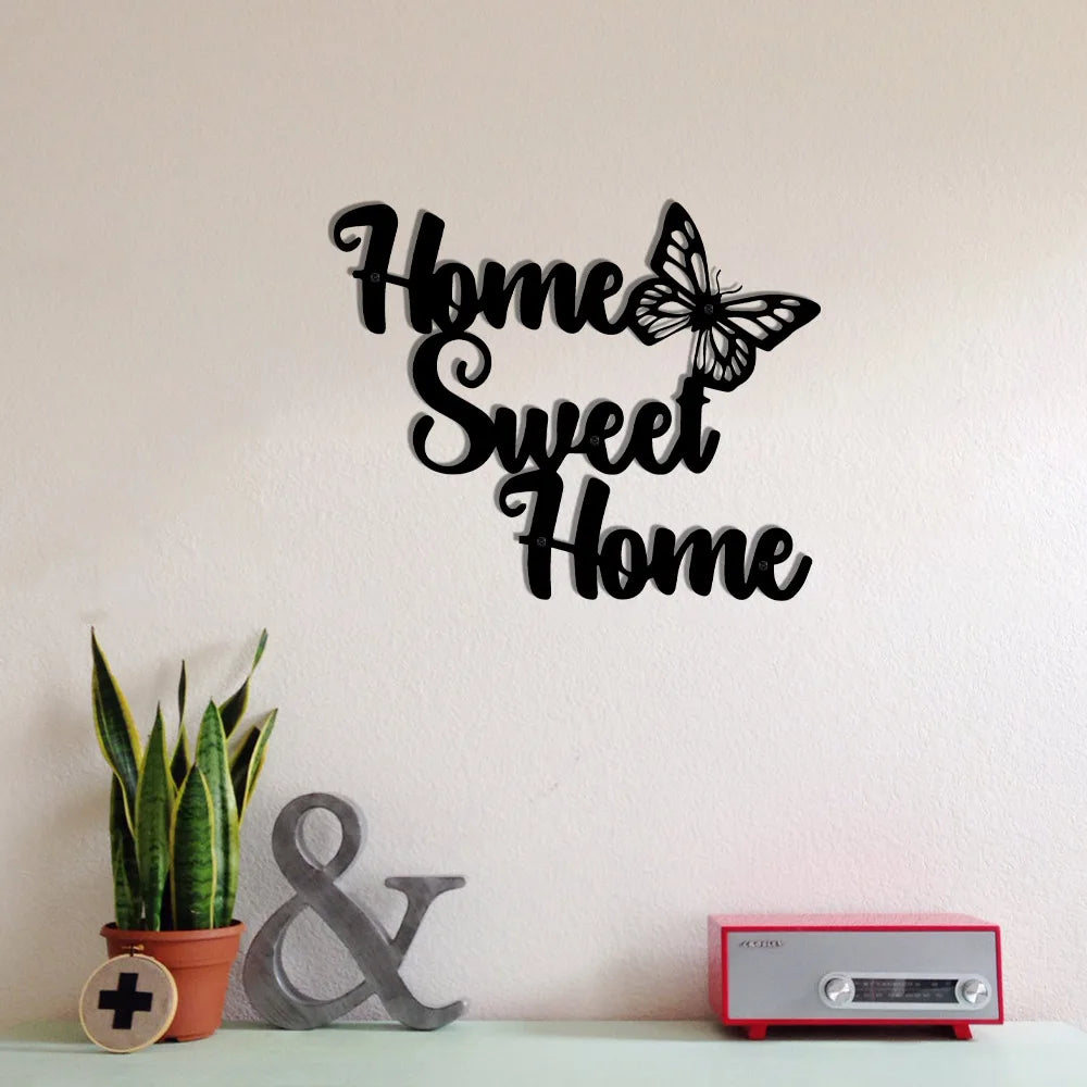 Home Sweet Home" metalen wanddecoratie