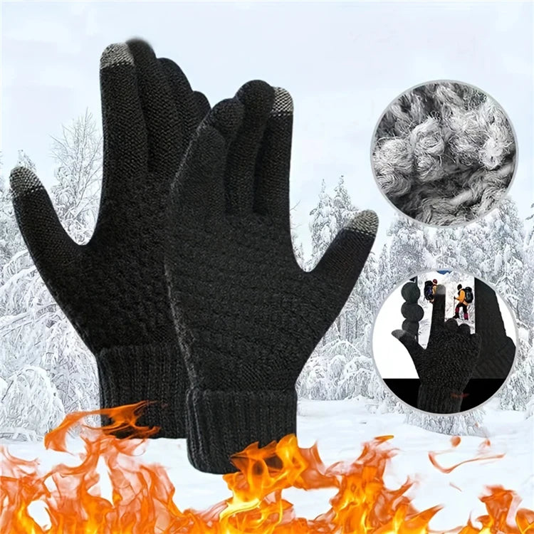 Gebreide touchscreen handschoenen - afbeelding 3