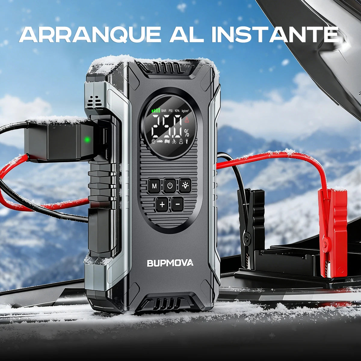 Jumpstarter met bandenpomp, 2-in-1