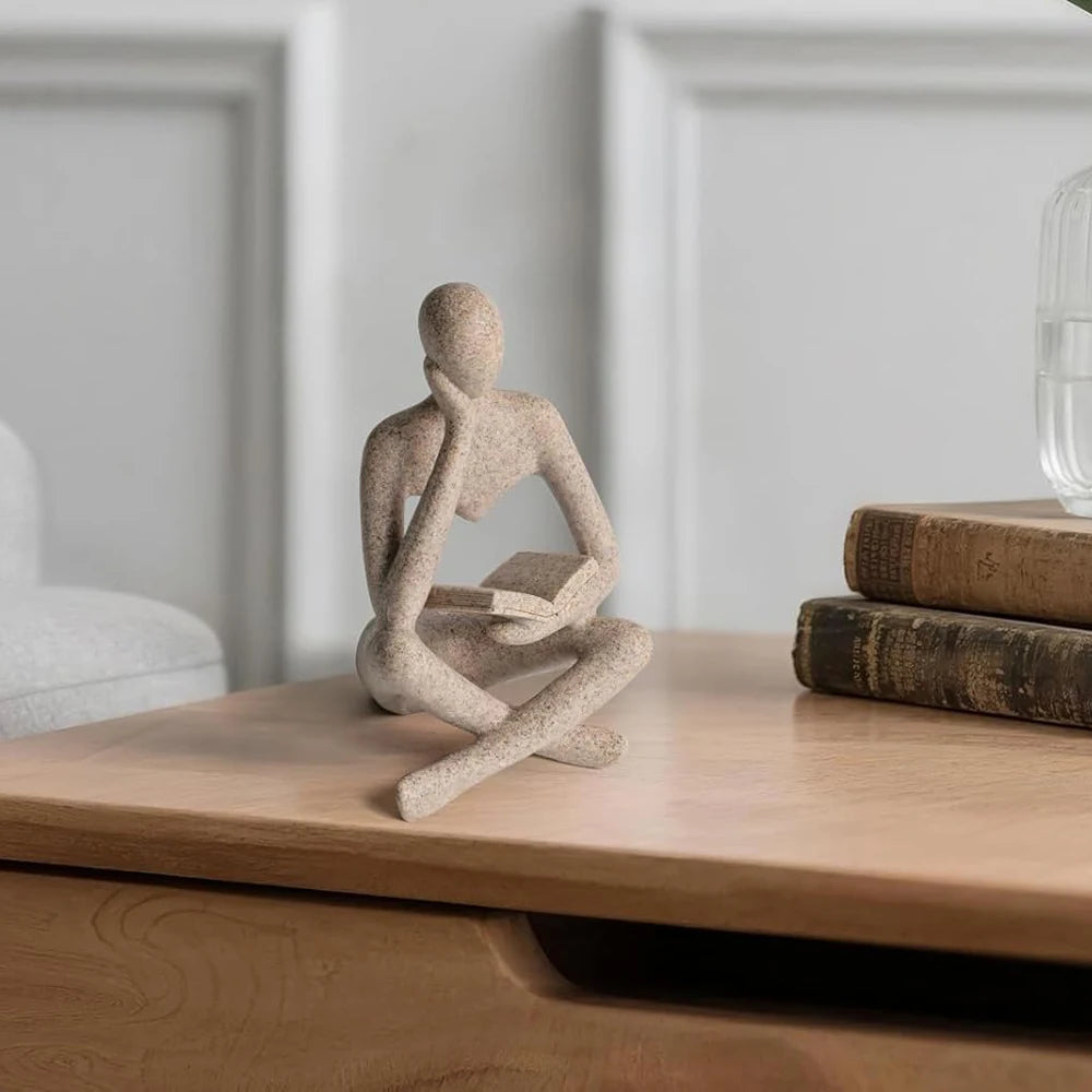 Abstracte "Thinker" sculptuur