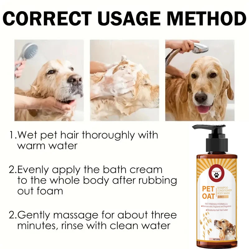Verzorgende shampoo voor honden en katten