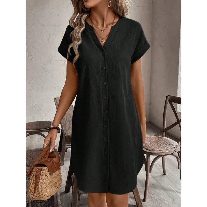 Zomerjurk met V-hals