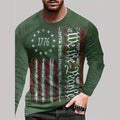 Vintage longsleeve met vlagprint - afbeelding 13