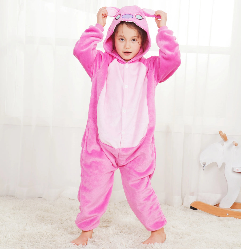 Stitch cartoon Kigurumi onesie voor kinderen