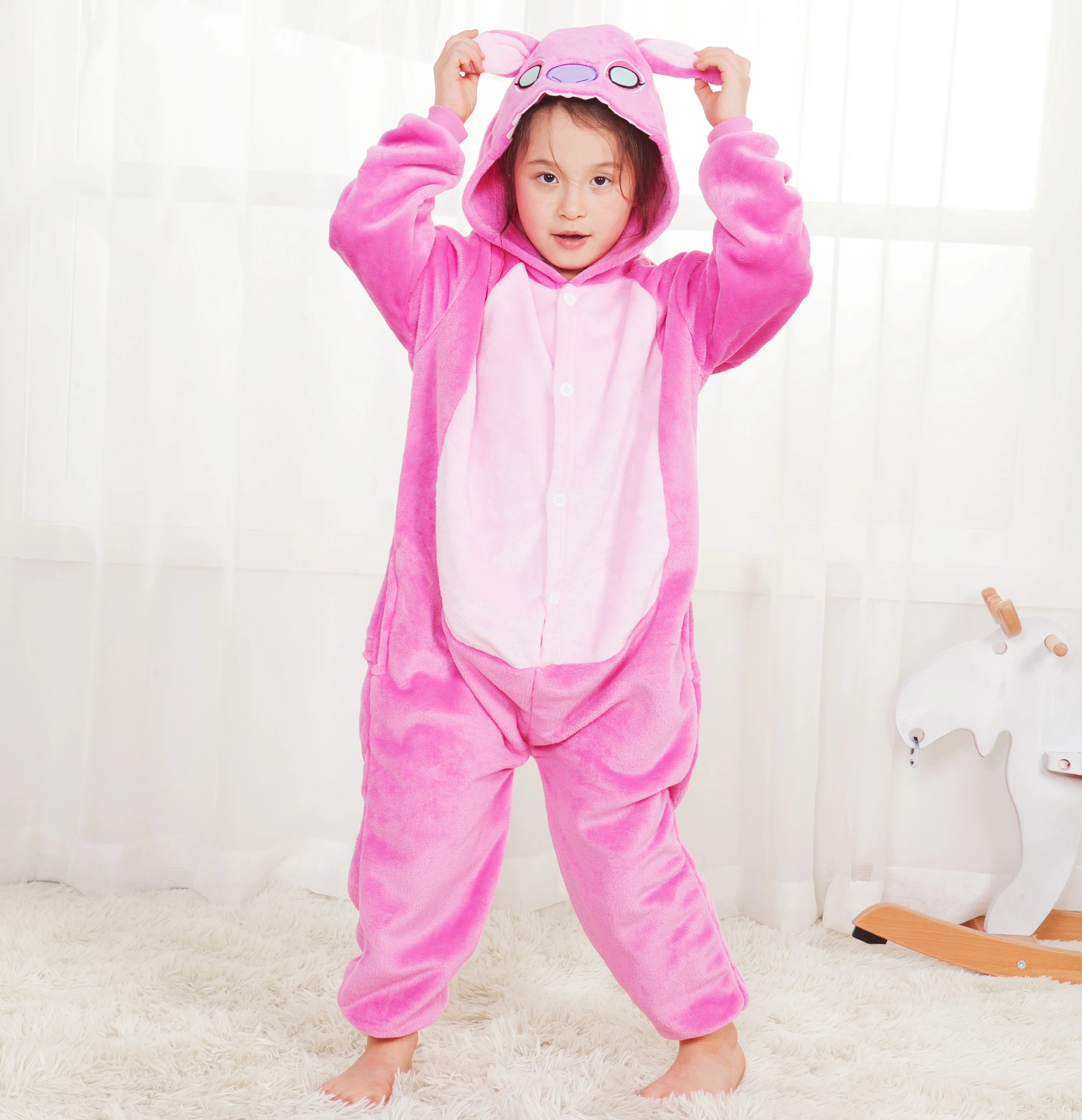 Stitch cartoon Kigurumi onesie voor kinderen