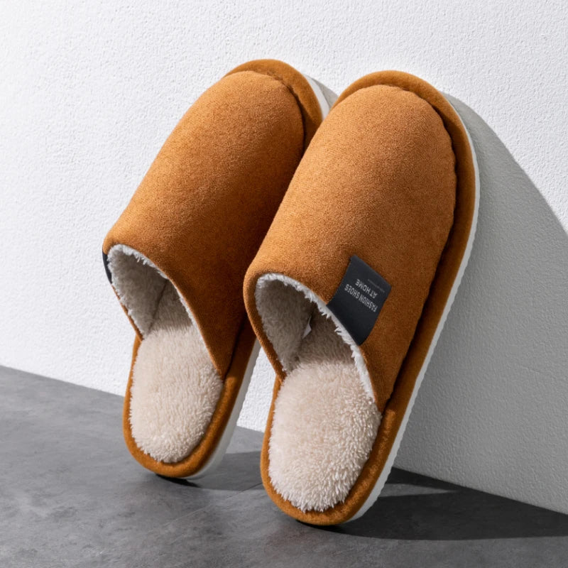 Pluche pantoffels van suèdelook - afbeelding 9