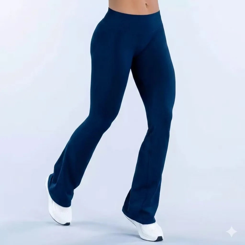 Seamless flared yoga leggings voor dames