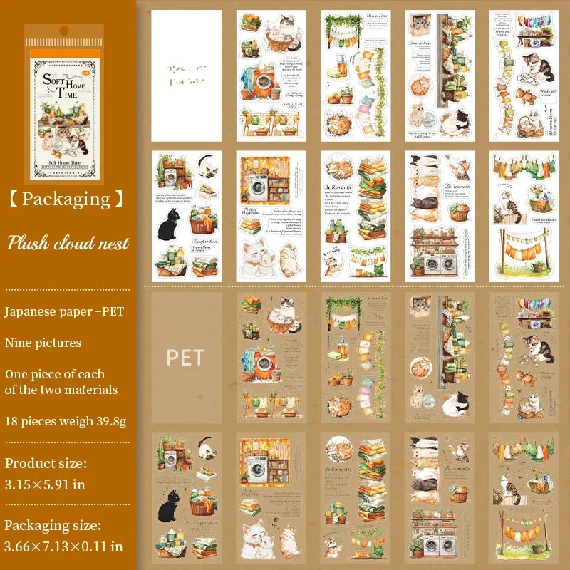 18 stijlvolle die-cut stickers