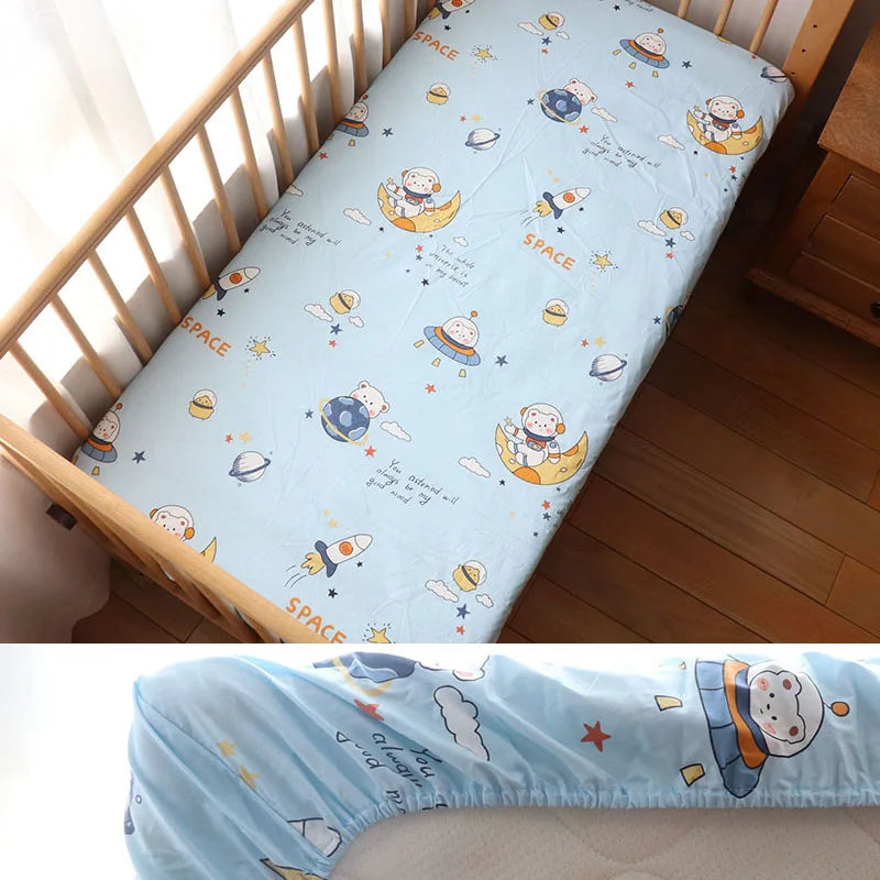 100% katoenen baby hoeslaken van 130x70cm