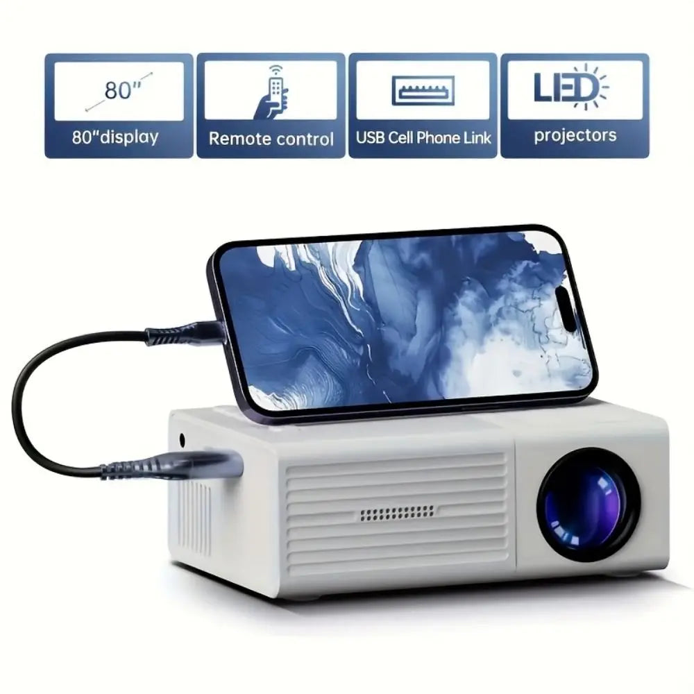 1080P mini projector met ingebouwde speaker