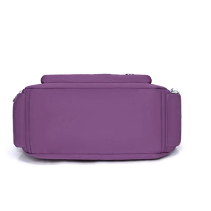 Nylon schoudertas met vakken - afbeelding 2