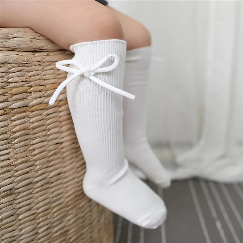 Kniekousen met strikje - afbeelding 3