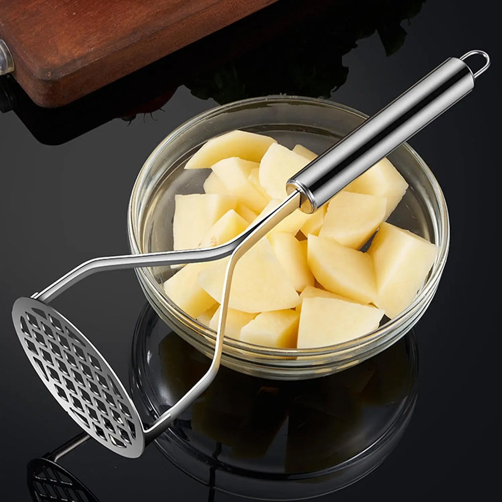 Roestvrijstalen handmatige aardappelstamper