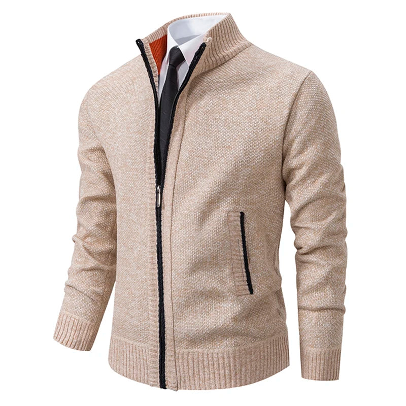Gebreid herenvest met fleece - afbeelding 22