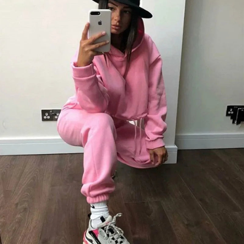 Cropped hoodie en joggingbroek - afbeelding 9