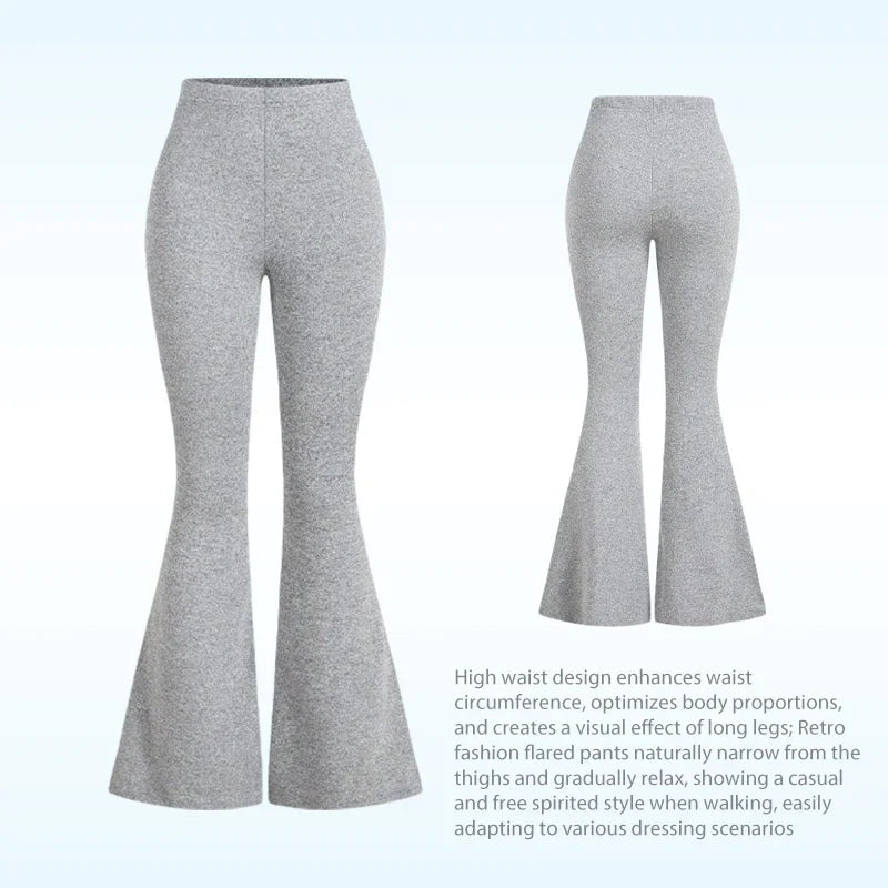 High waist yoga flare pants voor dames