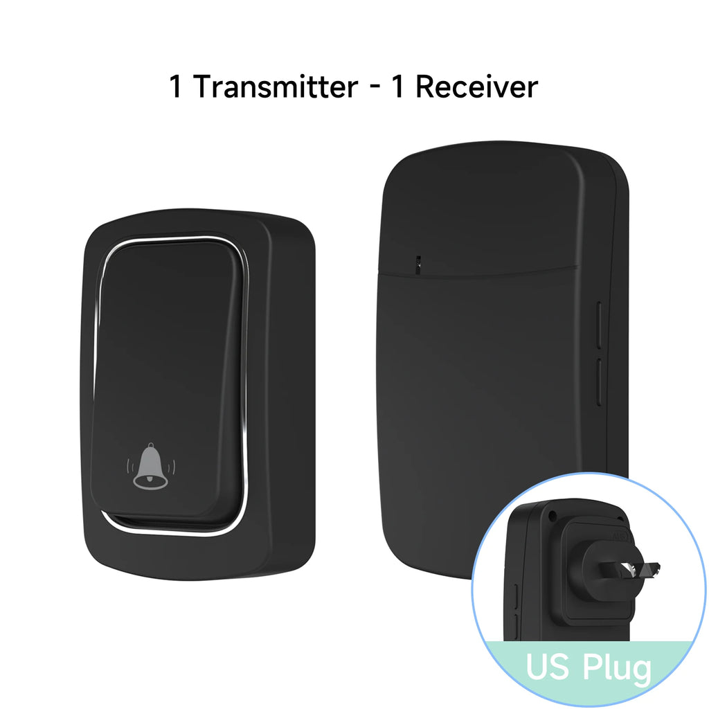 Draadloze deurbel zonder batterij, waterdicht