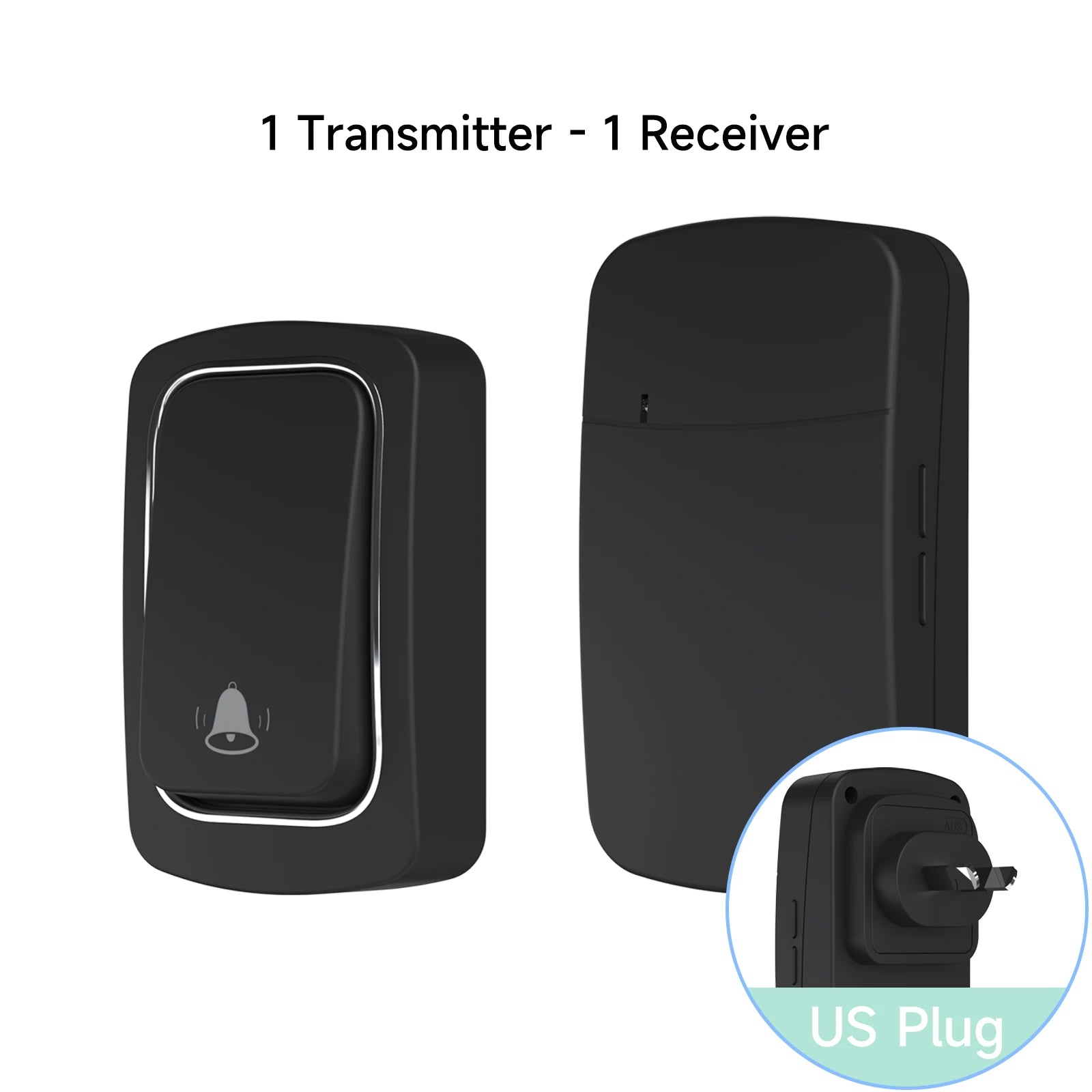 Draadloze deurbel zonder batterij, waterdicht