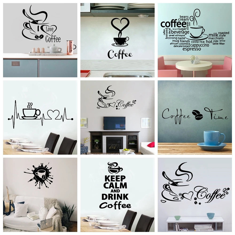 Koffiekop muursticker