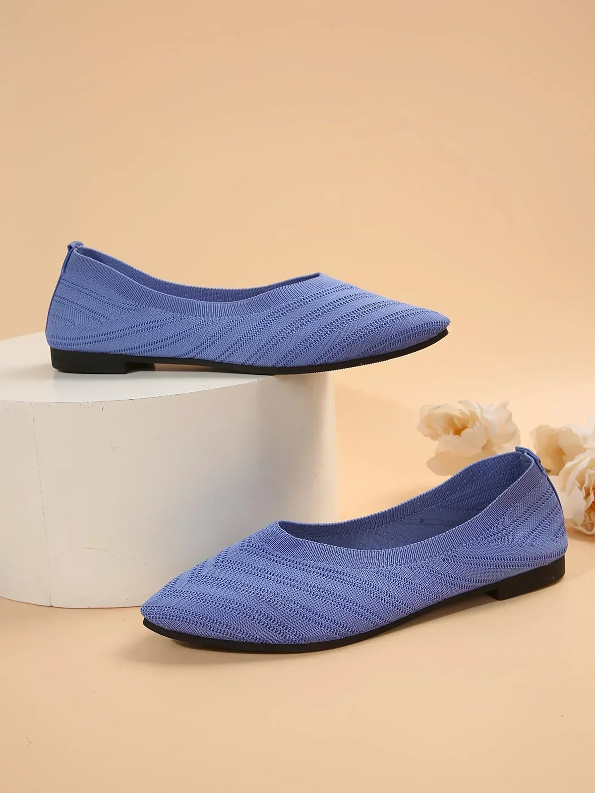 Gebreide spitse ballerina's - afbeelding 37