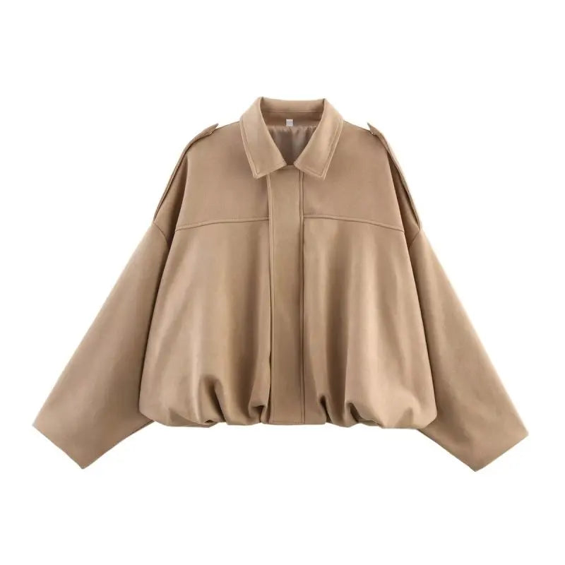 Suède-look jack met vleermuismouwen - afbeelding 35