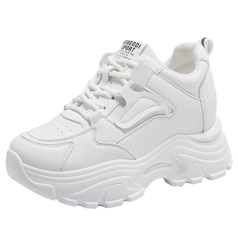 Witte plateausneakers - afbeelding 22