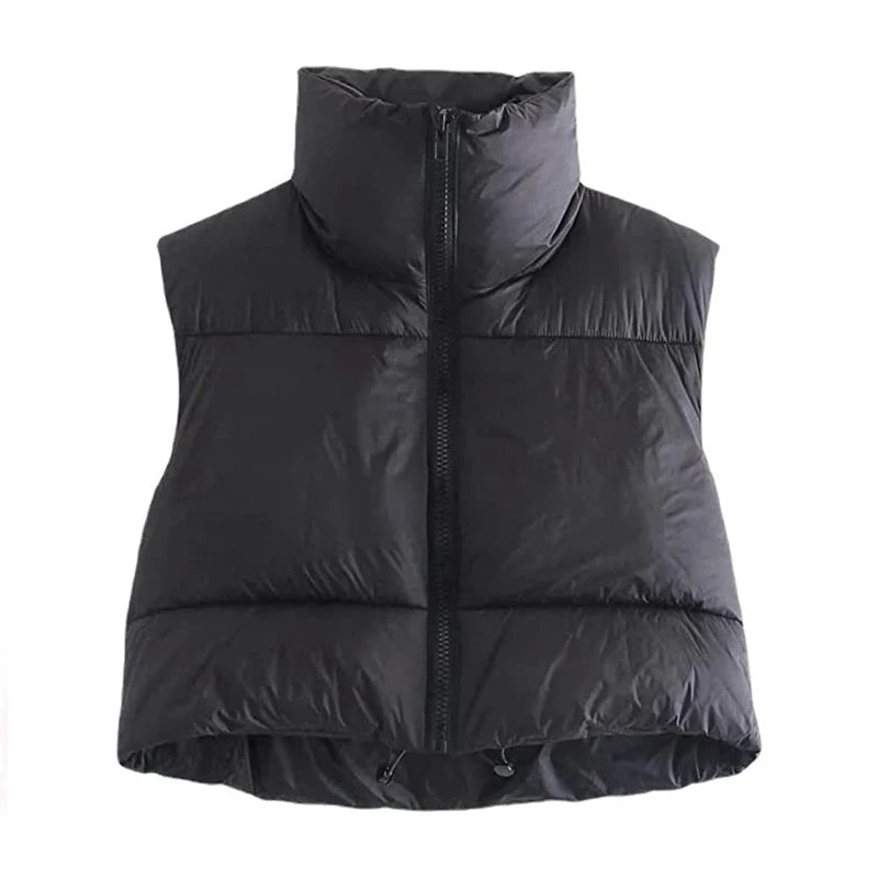 Korte gewatteerde bodywarmer