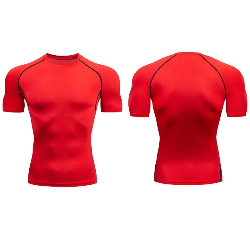 Heren compressie sportshirt