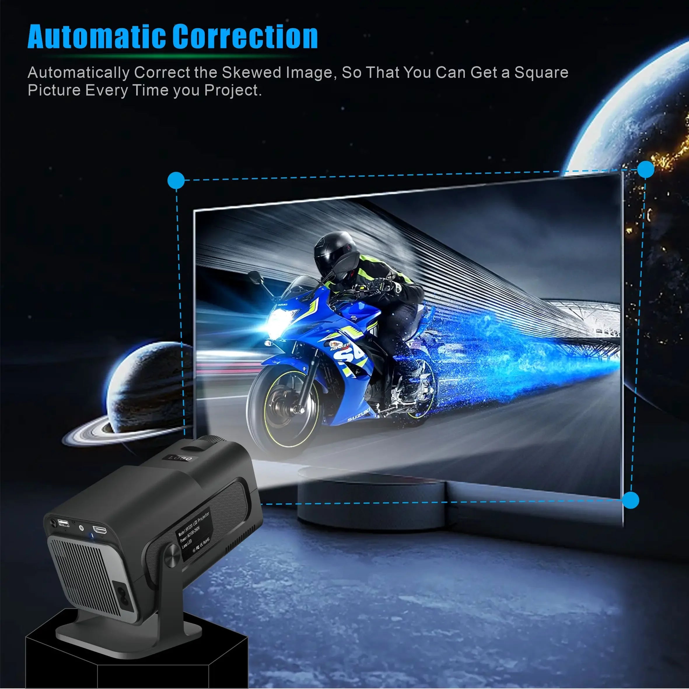 HY320 mini-projector met Android 14.0