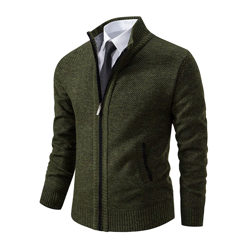 Gebreid herenvest met fleece - afbeelding 19