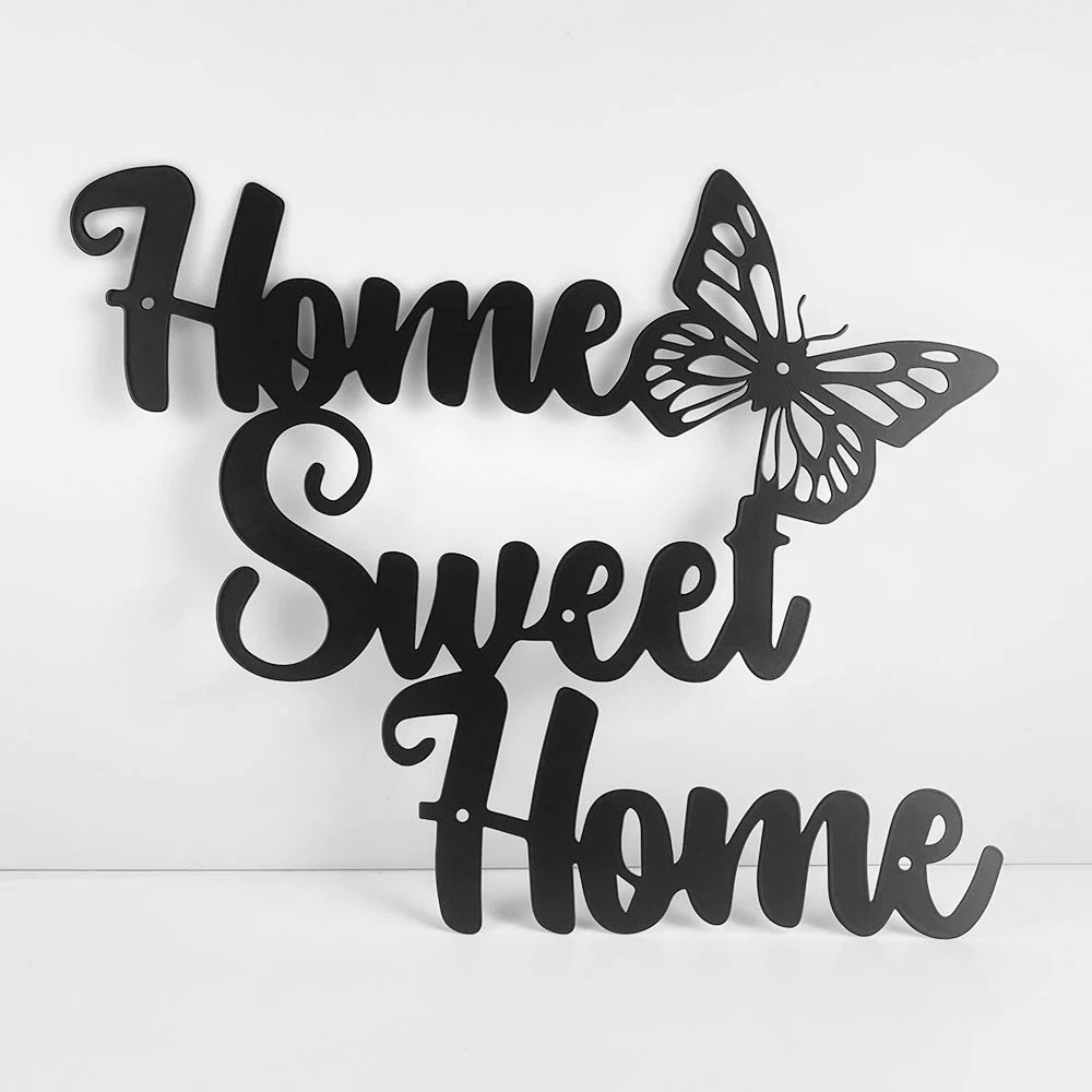 Home Sweet Home" metalen wanddecoratie