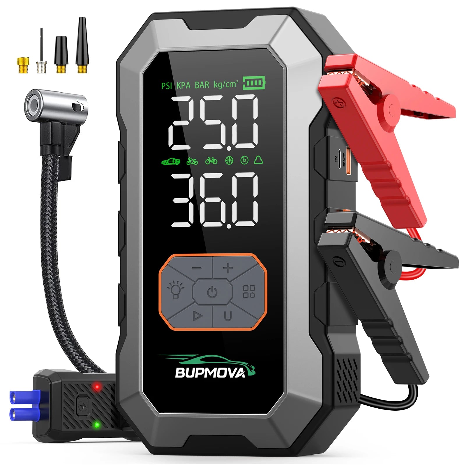1500A Auto Jumpstarter met Powerbank