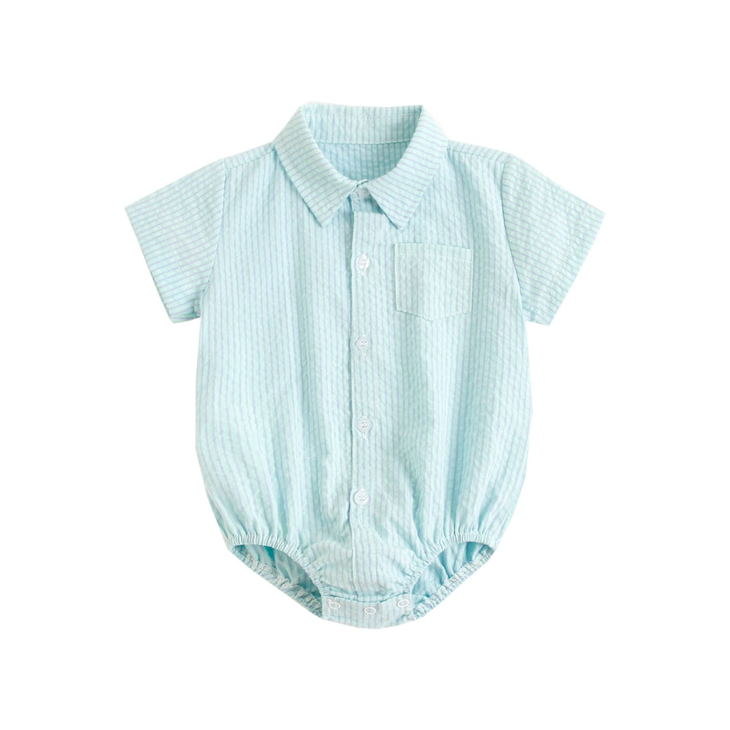 Katoenen babyromper voor jongens