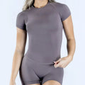 Dames ribbed yoga 2-delige sportset