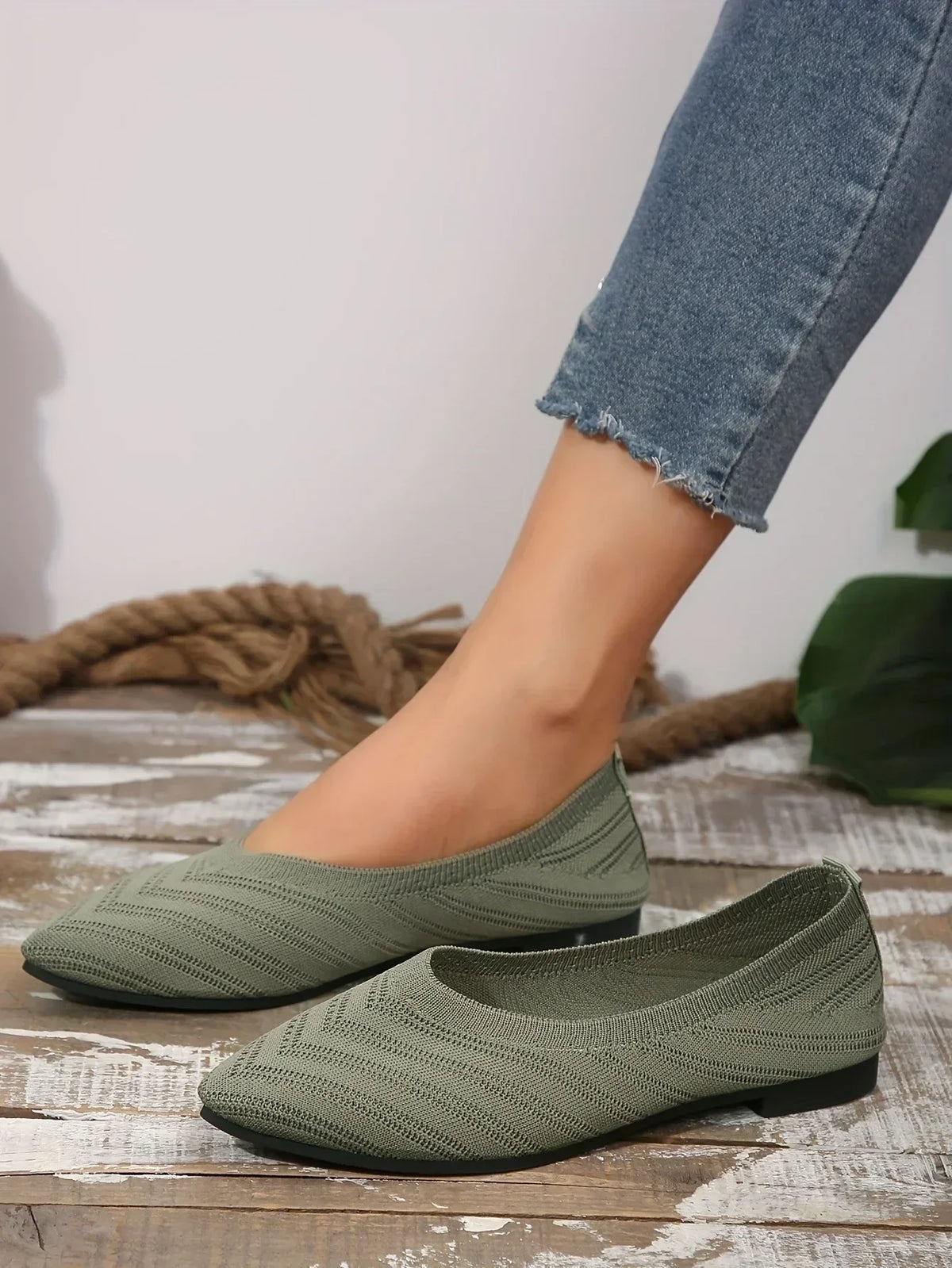 Gebreide spitse ballerina's - afbeelding 40