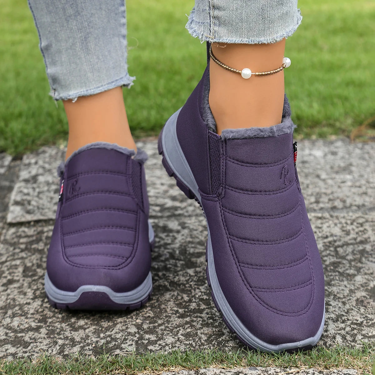 Gevoerde instapsnowboots voor dames - afbeelding 8