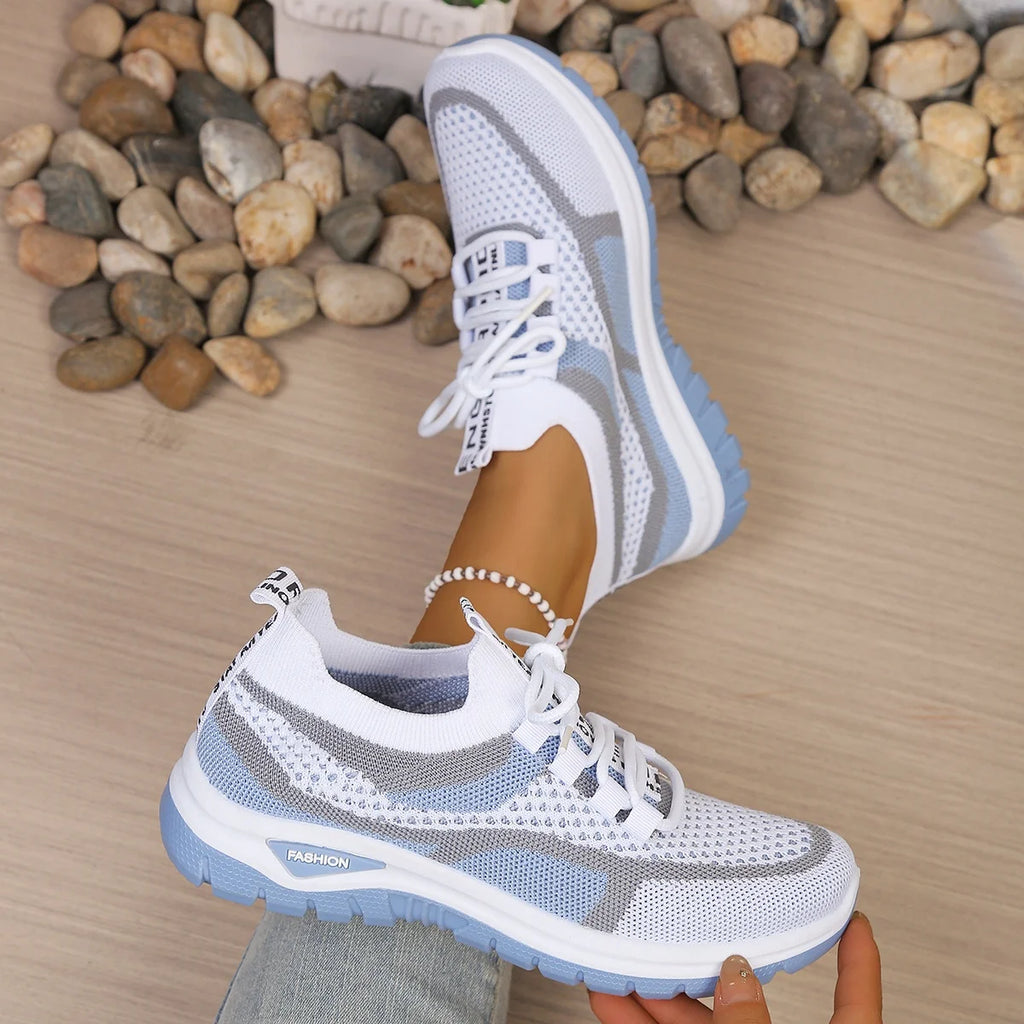Tweekleurige gebreide sneakers - afbeelding 30