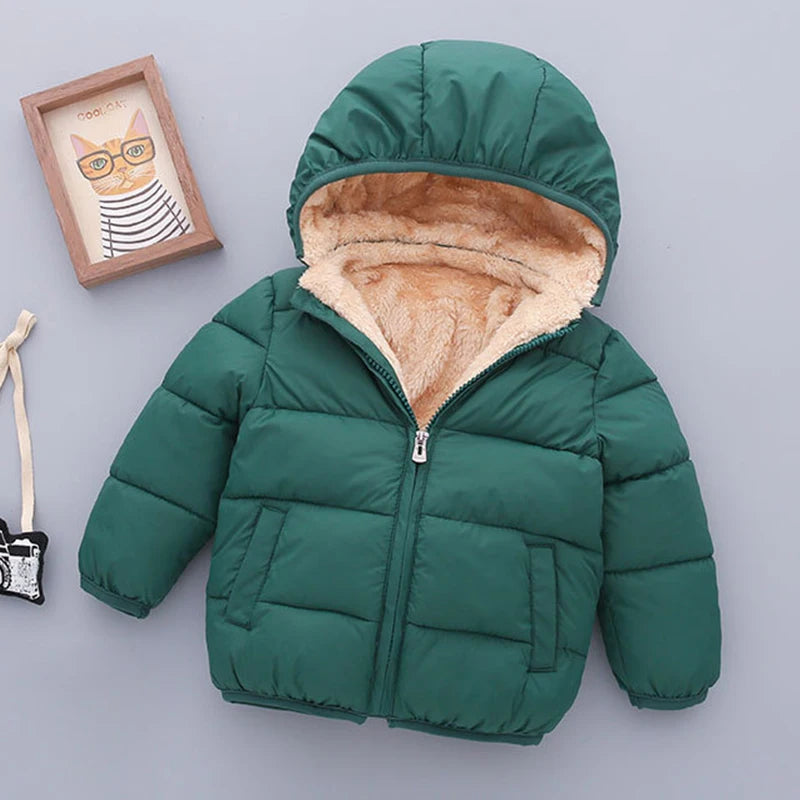Gevoerde kinderwinterjas - afbeelding 2