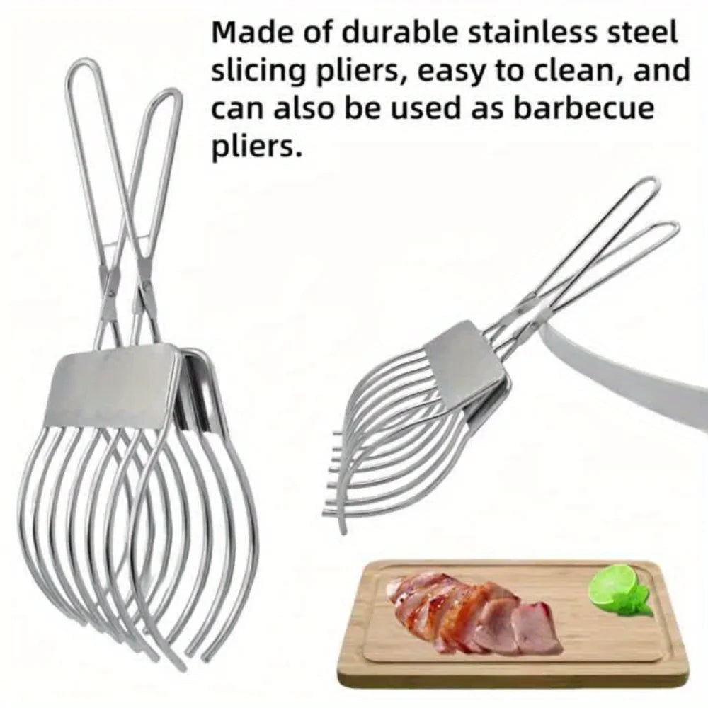 Multifunctionele roestvrijstalen BBQ snij- en grilltang
