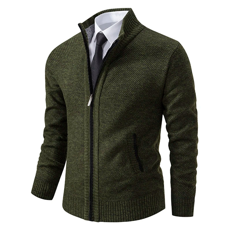 Gebreid herenvest met fleece - afbeelding 26