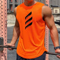Heren gestreepte sportvest