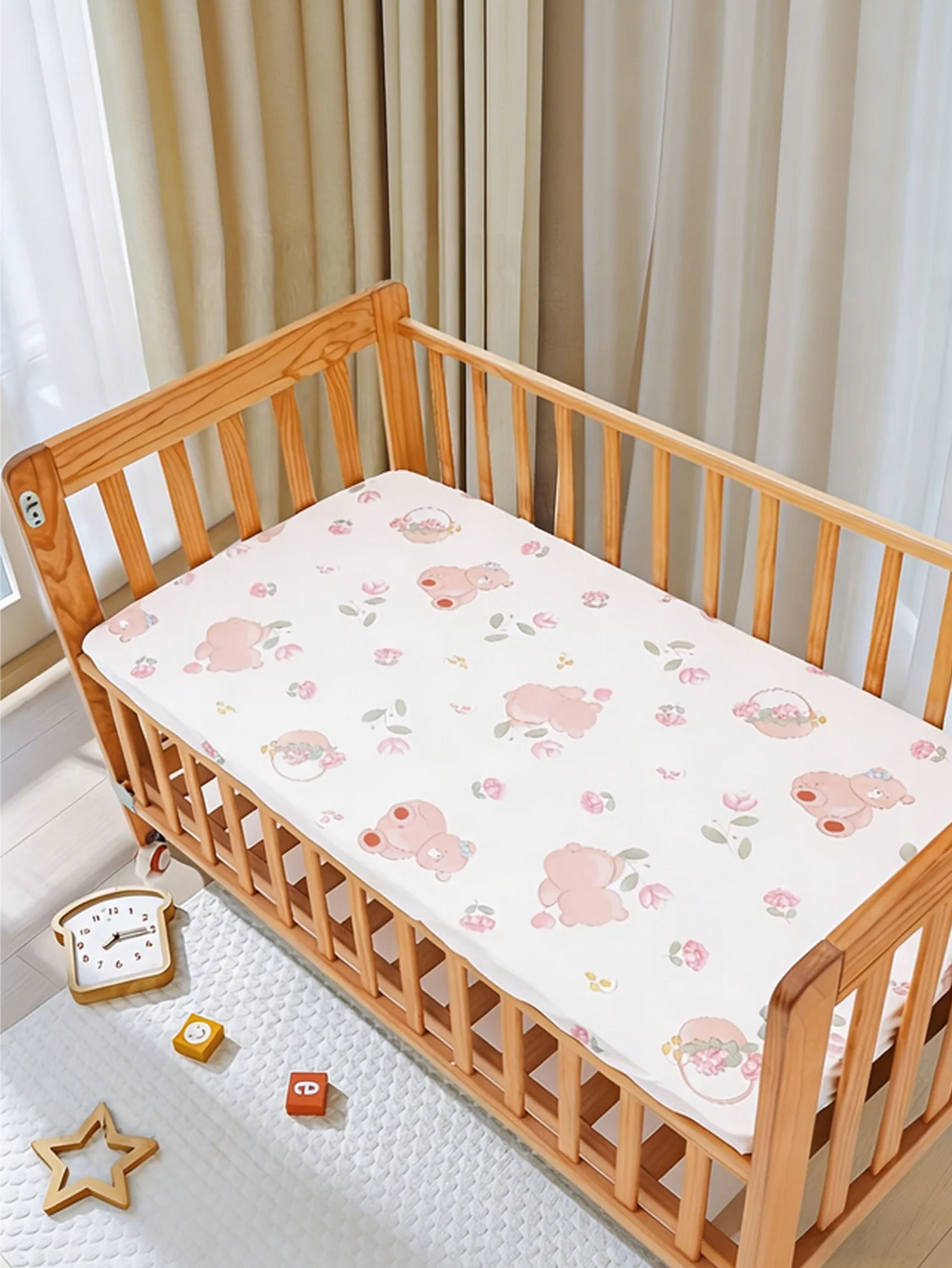 Zachte baby fitted sheet