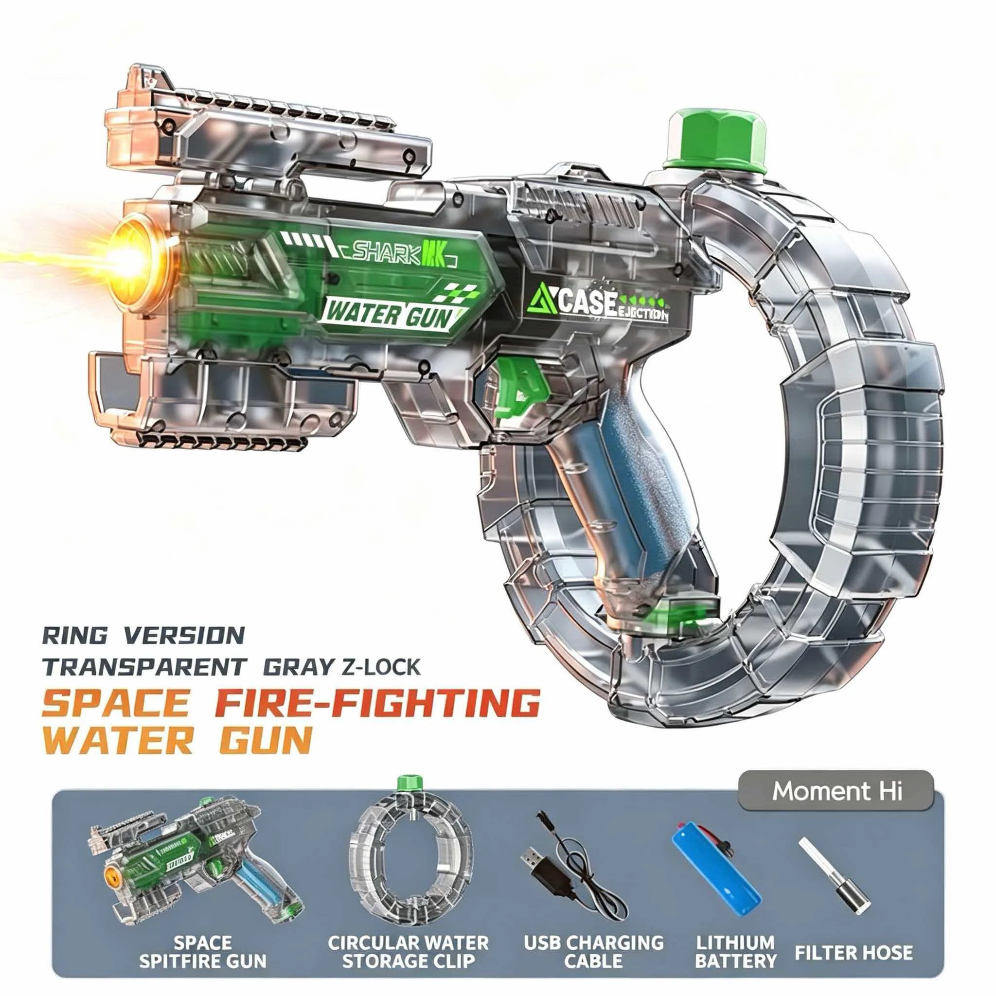 Elektrisch waterpistool met lichteffecten